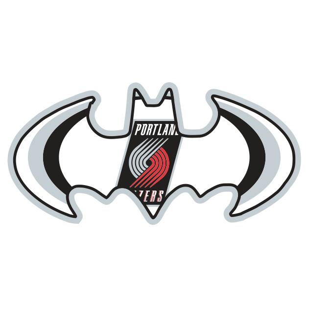 Portland Trail Blazers Batman Logo iron on transfers
